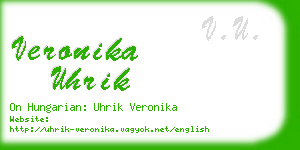 veronika uhrik business card